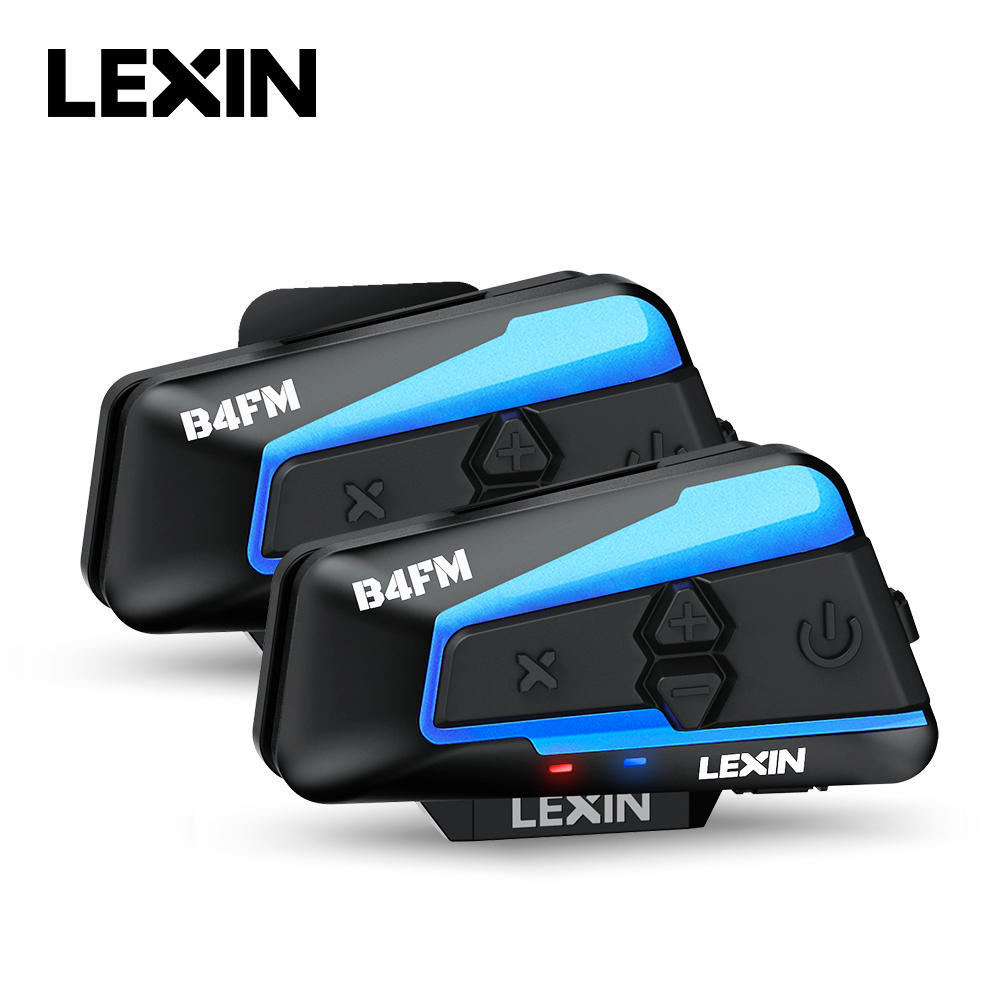 Full Face Motorcycle Helmet With Bluetooth - Lexin B4FM-X Bluetooth motosiklet interkom kask
