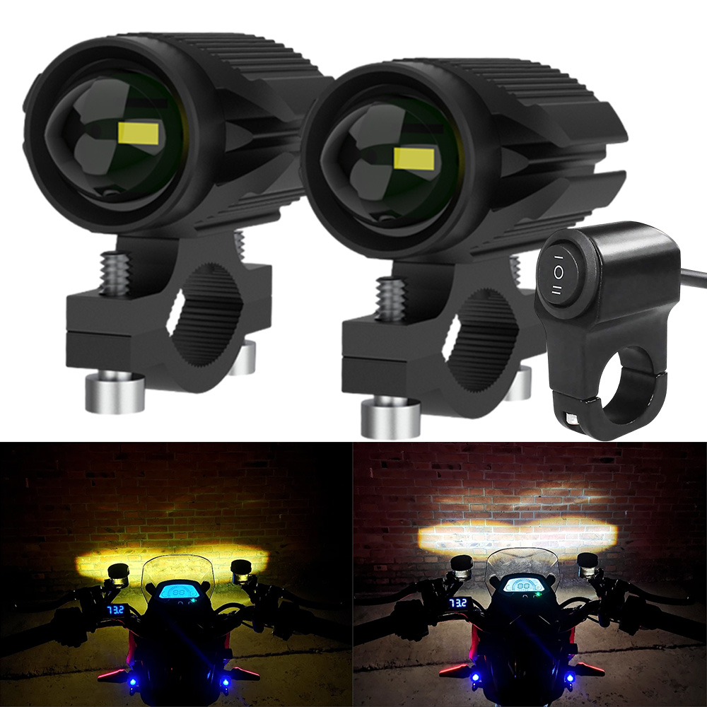Motosiklet için ek Led Farlar  - Universal Motorcycle Led Headlight Projector incelemesi ve fiyatı