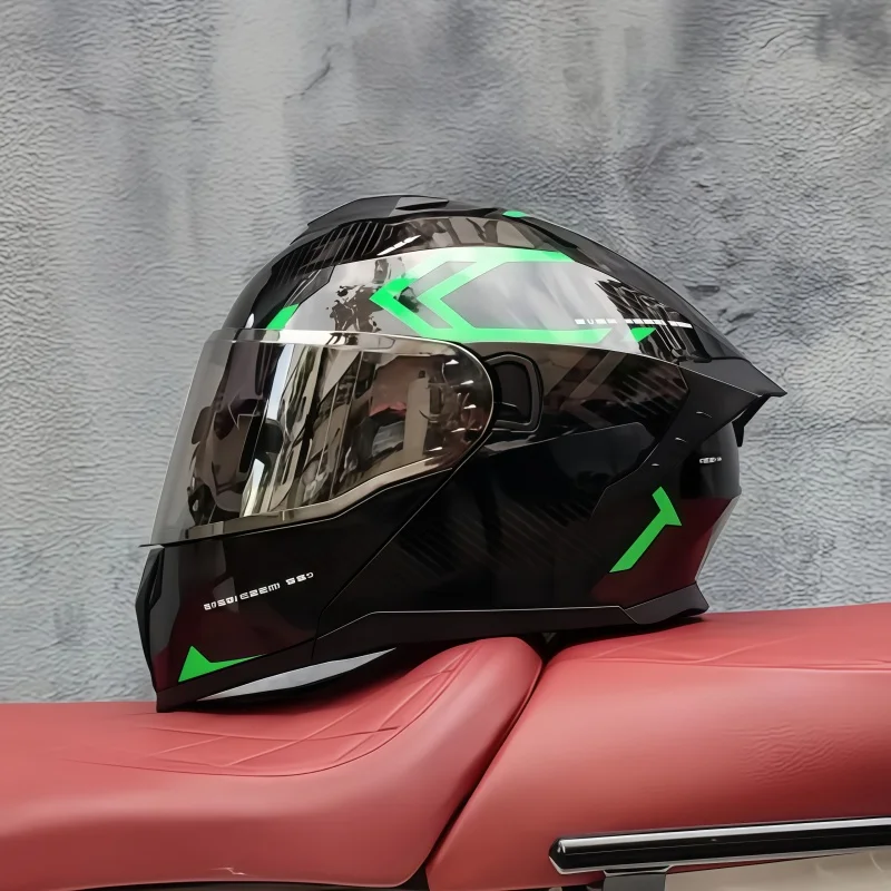 Uniseks, Tam Yüz Kapsayan Moto - Dual Visor Motorcycle Racing Helmet incelemesi ve fiyatı